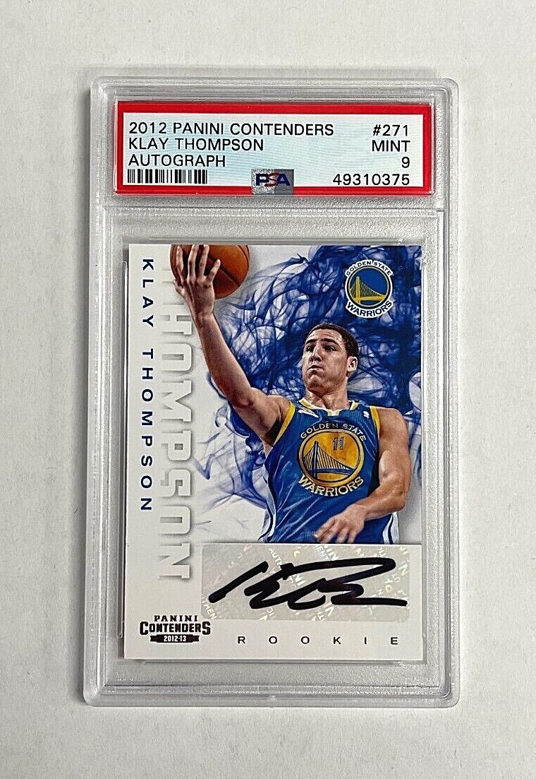 2012-13 Panini Contenders Klay Thompson Auto RC #271 PSA 9 MINT Warriors