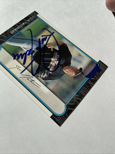 JOE NATHAN SIGNED 1999 BOWMAN #388 SAN FRANISCO GIANTS TWINS W/ COA AUTOGRAPHED - Picture 4 of 6