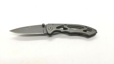 Smith  Wesson Model CK400 Folding Pocket Knife Gray Frame Lock Stainless Steel