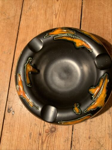 Vtg French 70s Black Funky PoP-Art Studio Poterie Perigordine Herbal Smoke Pot - Picture 9 of 10