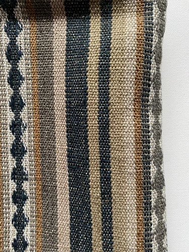 Mulberry Home Dalton/Stripe Designer Fabric Remnant 24"x24"