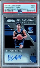 2019 BRANDON CLARKE Panini SILVERAUTO PRIZM Sensational Signatures PSA 9 Rookie 
