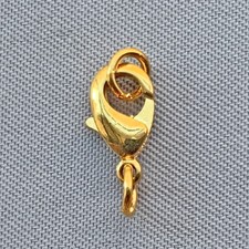 Small Lobster Claw Clasps 10x6mm with Jump Rings Gold Plated Alloy Q10 Per Pkg