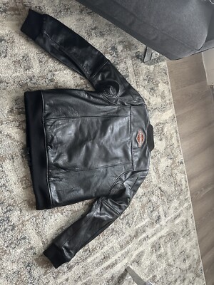 Women's Harley-Davidson Piper Bomber Leather Jacket size Large | eBay