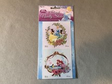 TWO Disney Princess Glitter With Foil Stickers Each Are 3  X 3   New In Package