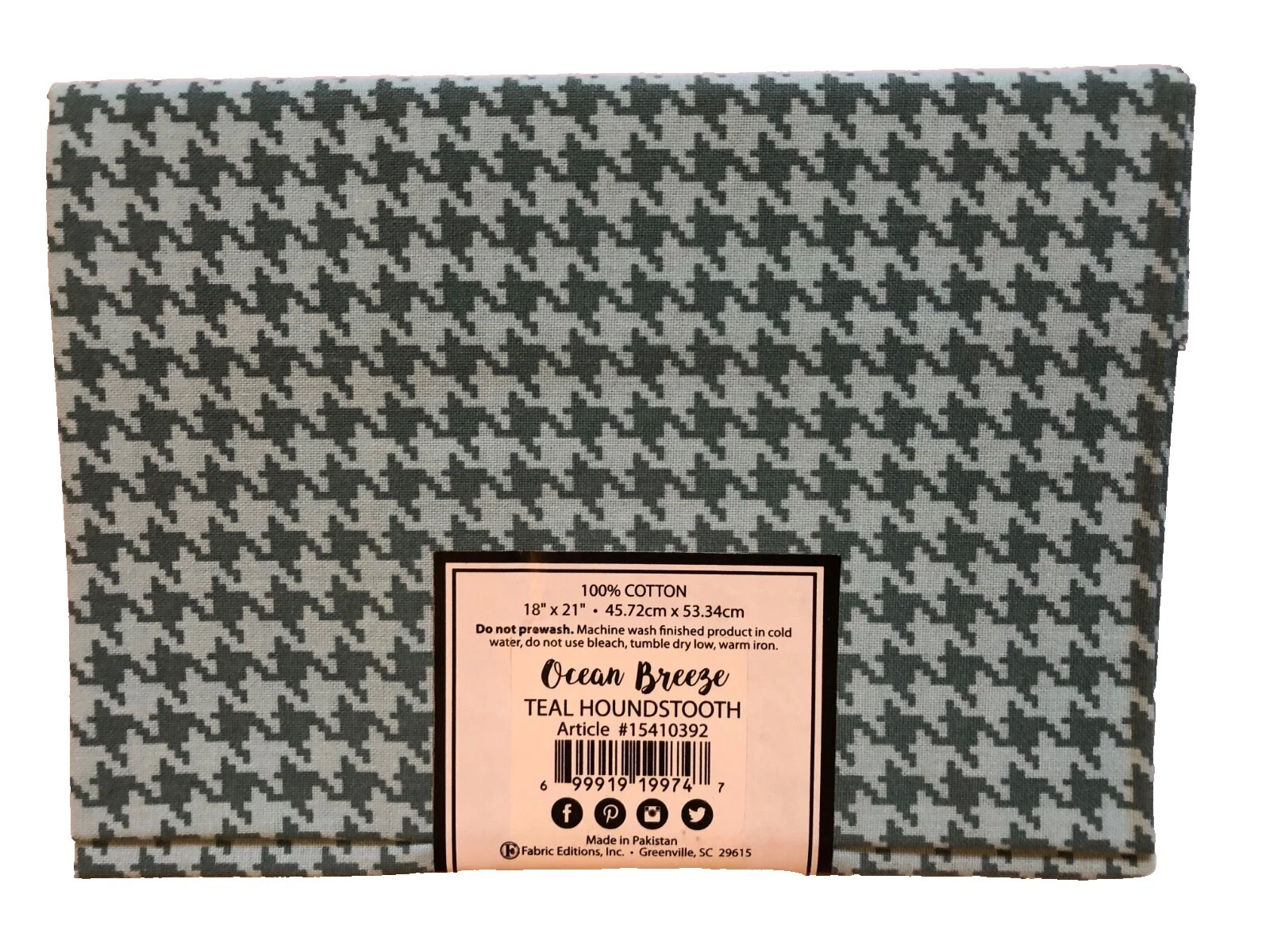 Cotton Crafts Fabric Houndstooth