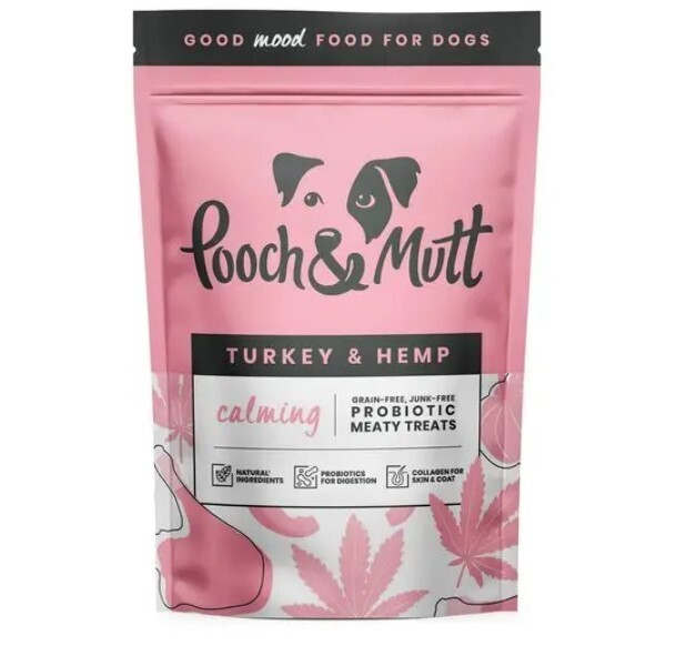 Pooch & Mutt Calming Dog Treats Probiotic with Turkey & Hemp - 120g Pack