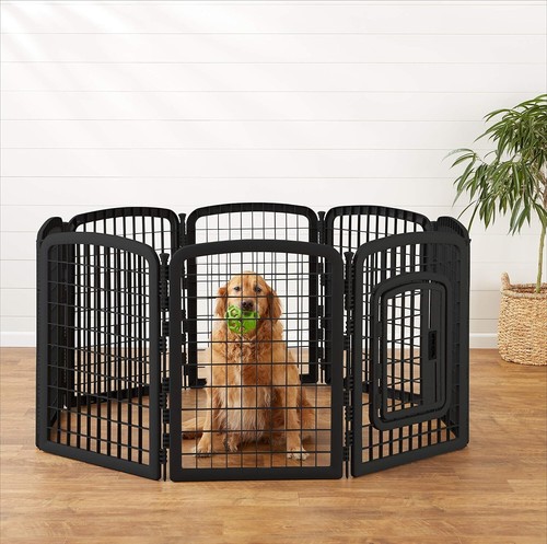 Durable 8-Panel Pet Fence with Hinged Gate - Ideal for Small-Medium Dogs - Picture 11 of 11