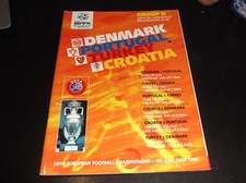 DENMARK PORTUGAL CROATIA PORTUGAL EURO 96 AT SHEFFIELD WEDNESDAY & NOTTS FOREST