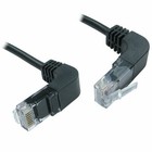 0.5m Cat5e Copper RJ45 Right Angle to Right Angle Plug Network Cable [008354]