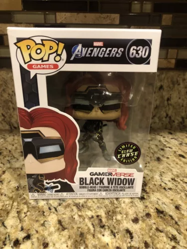 Funko Pop! Avengers Gamerverse Black Widow GITD Glow Chase #630 Nuevo 