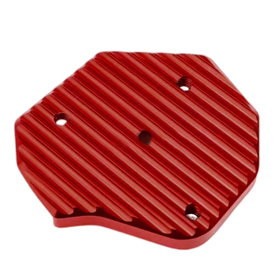 Side Stand Enlarge Kickstand Pad Red For SUZUKI HAYABUSA GSX1300R 2008