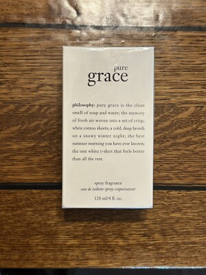 Philosophy Pure Grace 4oz  Women's Eau de Toilette Spray Fragrance NIB Sealed
