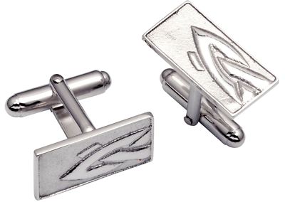 Cufflinks Sterling Silver Oblong Decorated Interweave Fragment