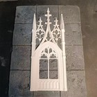2Pc Doll House Miniatures 1/12 Scale European Window Building Accessories Villa