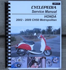 2002-2009 Honda Metropolitan 50 Scooter SERVICE & REPAIR MANUAL