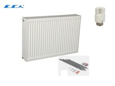 Kompaktheizung Heizkörper Universal Typ 22 600mm +Ventil+Wandhalterung 4 Größen