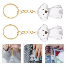 1 Set Pet Hair Memorial Keychain - Dog Hair Keepsake Box For Ashes Or Fur - Dog
