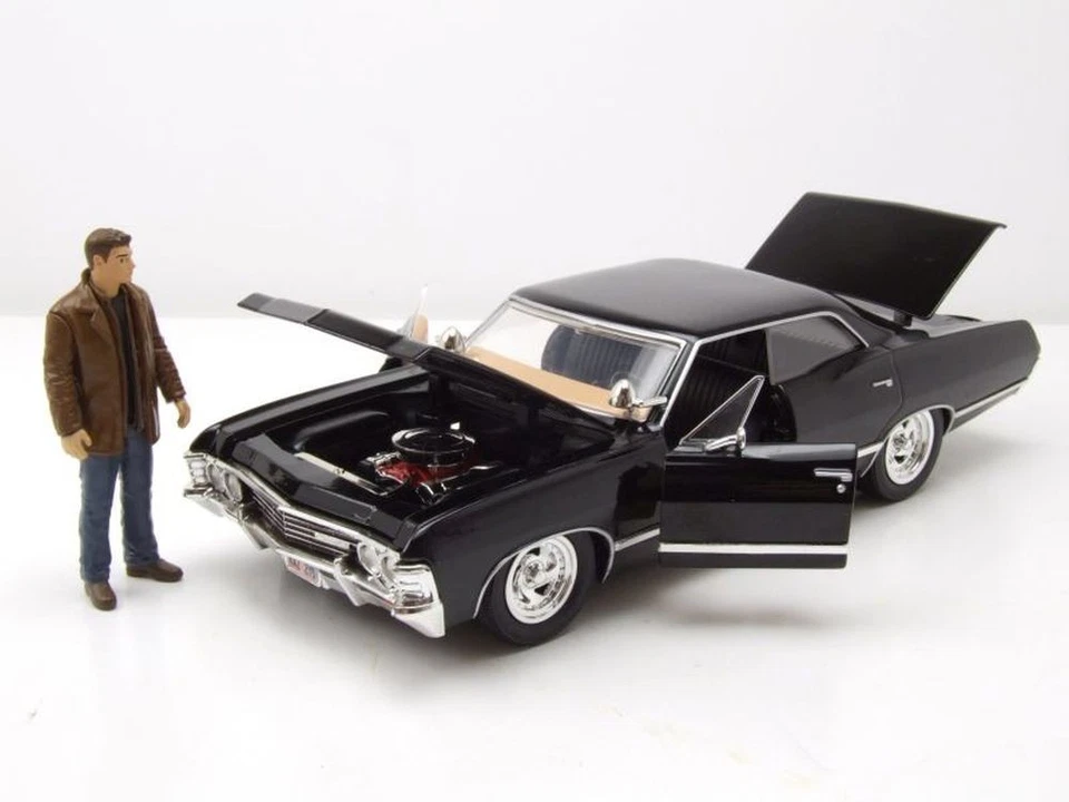 Chevrolet Impala Sport Sedan 1967 Supernatural avec Figure Modèle 1:24 Jada - Photo 4/4