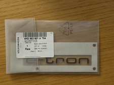 Audi E-tron Name Plate Badge Emblem Genuine Parts Oem New Unused