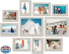 Americanflat Set of 10 Picture Frames with Shatter-Resistant Glass - Gallery ...
