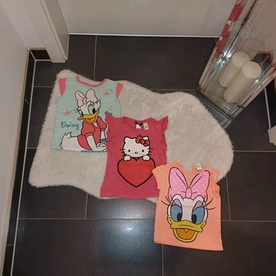 Sommerset 3x Shirt 86 92 Disney Mickey Mouse daisy H&M hello kitty 100%baumwolle