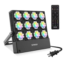 Led Flood Light 500W Equivalent,RGBW Outdoor Color Changing Christmas Led Sta...