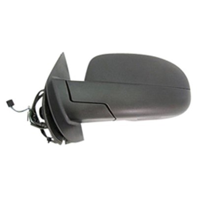 Replacement Black Textured Driver Power Door Mirror w/Heated w/o Puddle Light