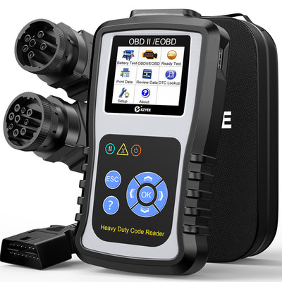 KZYEE Diesel Heavy Duty Truck OBD All Systems Diagnostic Scanner for Cummins CAT