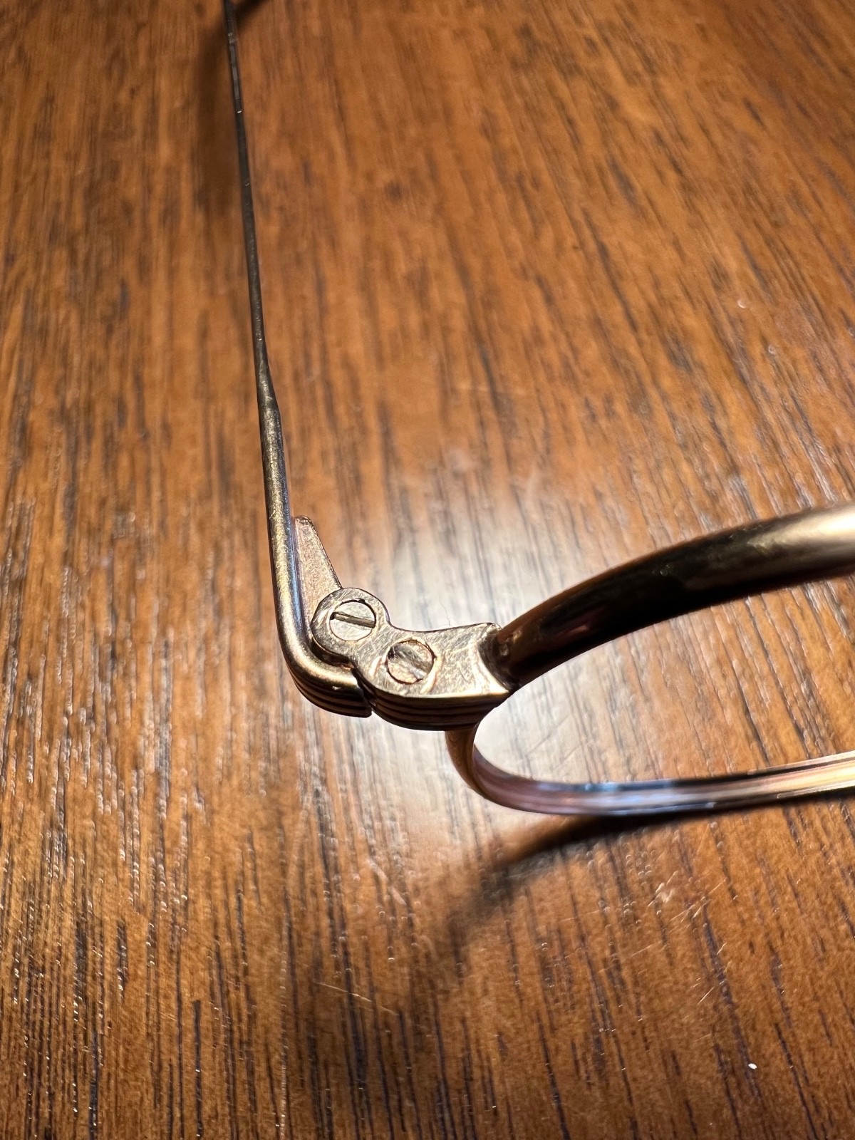 VINTAGE 1960s AMERICAN OPTICAL 12K GF PANTO UNISEX NERD EYEGLASSES FRAMES NOS