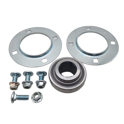 Parte Provata (2) AE50-090 Cuscinetti Esagonali con (4) AE50-094 72mm 4 Fori Flange - Foto 3 di 13