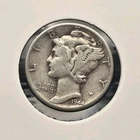 1944-P Mercury Dime 90% Silver US Mint Philadelphia