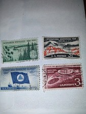 4 X 3 Cent Stamps US Unhinged Litely Canceled