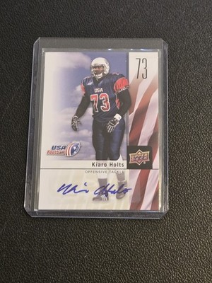2011 Upper Deck USA Football #34 Kiaro Holts Autographs