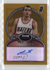 2006-07 Bowman Sterling Gold Refractor 70/599 Sergio Rodriguez #83 Auto 06bg