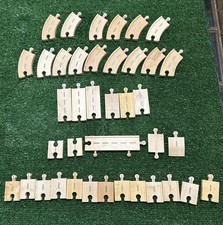 Thomas Wooden Railway Road Train Track Lot Rare Specialty Pieces HTF 39pcs