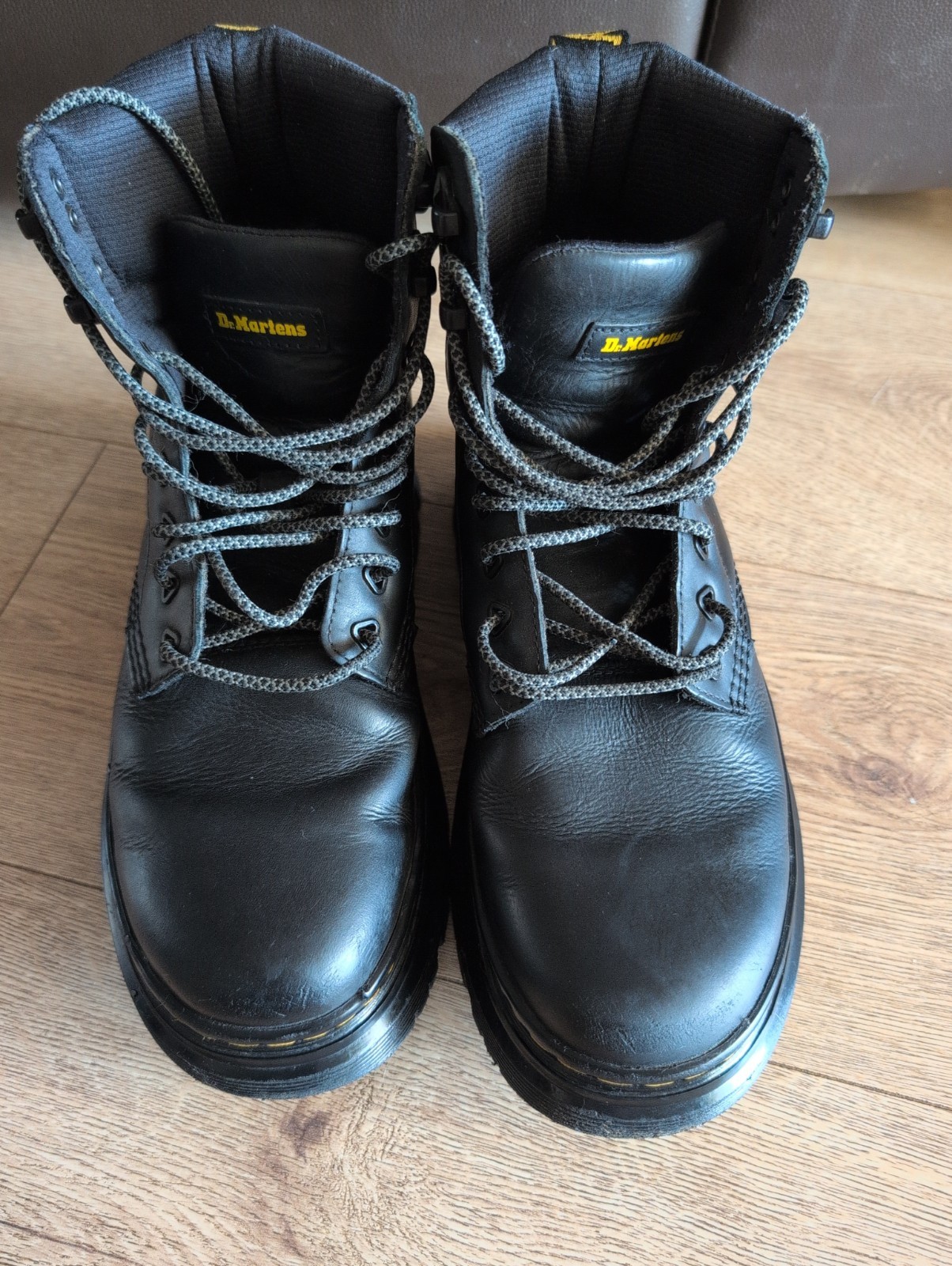 Dr. Martens Tarik Wyoming Black Leather Utility Boots UK 5 EU 38