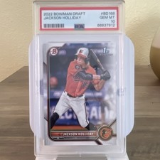 Bowman 2022 Draft Jackson Holliday RC #BD168 PSA 10 1st Bowman Orioles
