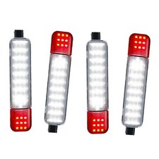 4PCS Led Doors Panel Light - Interior Courtesy Lights - Compatible - Red  White