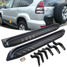 PAIR FIXED RUNING BOARDS SIDE STEP FOR TOYOTA LAND CRUISER PRADO J120/120 02-09