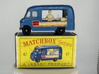 NM Matchbox Lesney 47b Dark Metallic Blue Commer Ice Cream Van
