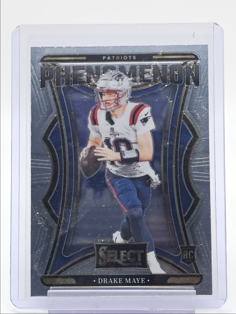 DRAKE MAYE 2024 SELECT FOOTBALL ROOKIE PHENOMENON PATRIOTS RC Q1300