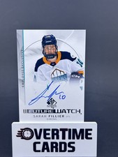 Upper Deck Employee Exclusive Sarah Fillier Future Watch Autograph WHITE JERSEY