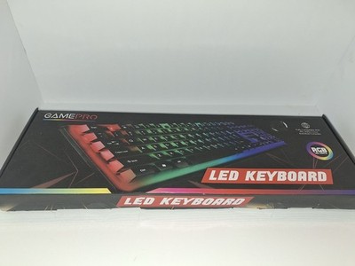 Game Pro LED Computer WIRED Keyboard, Open box