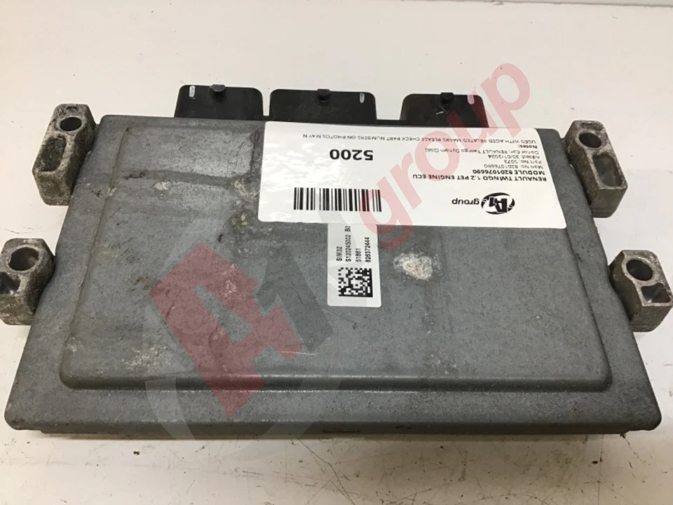 RENAULT TWINGO 1.2 PET ENGINE ECU MODULE 8201076690 8201076690 - Image 3 of 4