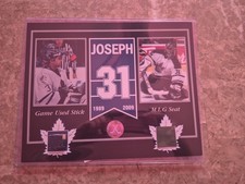 Curtis Joseph Toronto Maple Leafs Piece Of History/ Game Used Stick Picture With