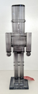 Holiday Time Light Black Gray 14'' Decorative Nutcracker Christmas TIKTOK VIRAL