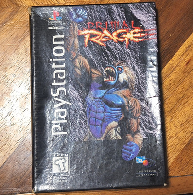 Time Warner Interactive Primal Rage PS1 NTSC-U/C T Fighting Manual 1995