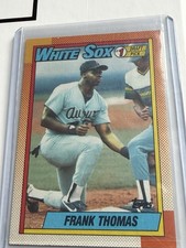 Topps 1990 Topps Frank Thomas RC #414 Chicago White Sox Name on Front
