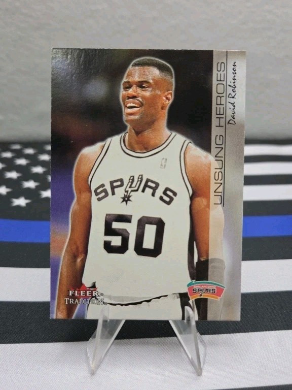 2000-01 Fleer Tradition #208 David Robinson Unsung Heroes - San Antonio Spurs